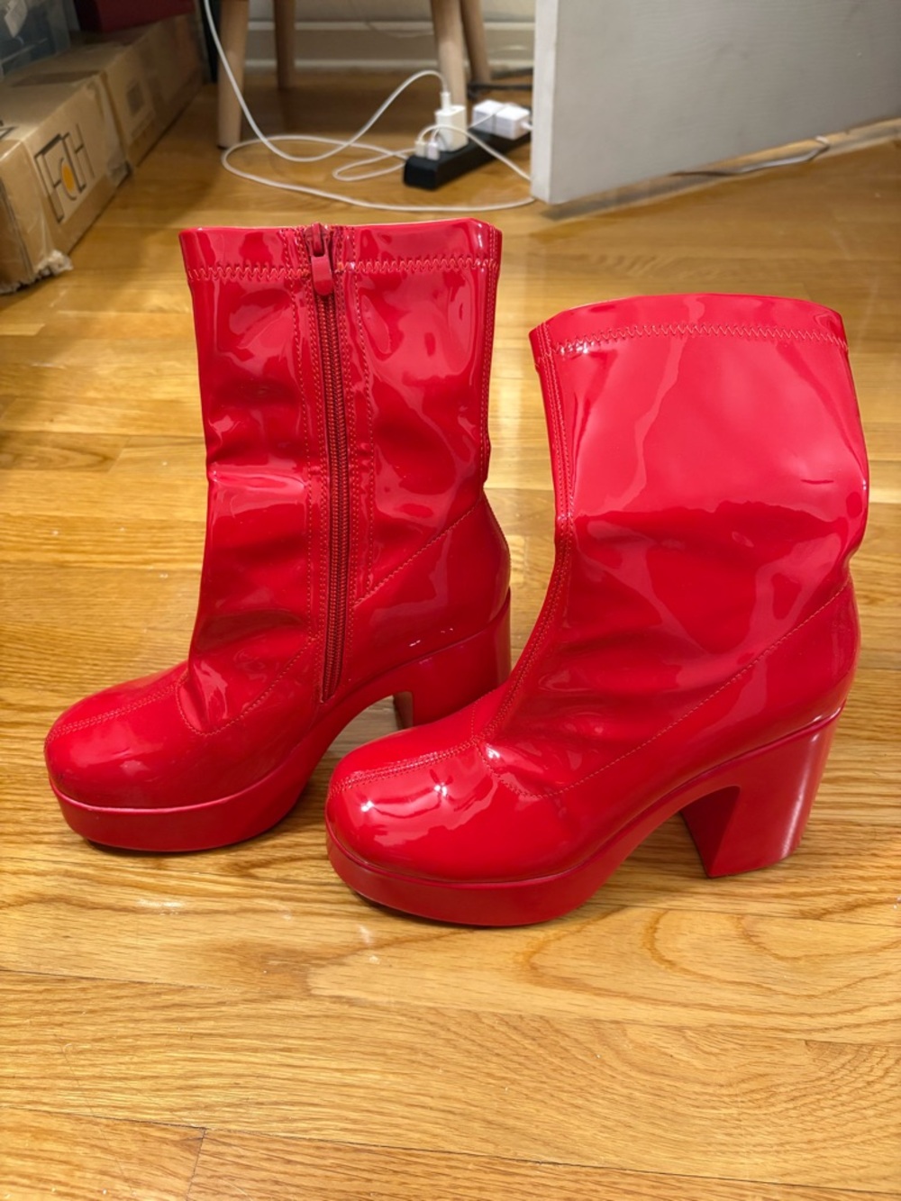 Red Go Go Boots